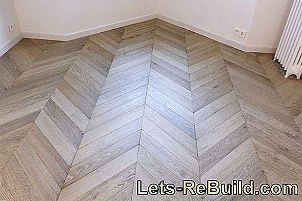 This is how a bamboo parquet is laid