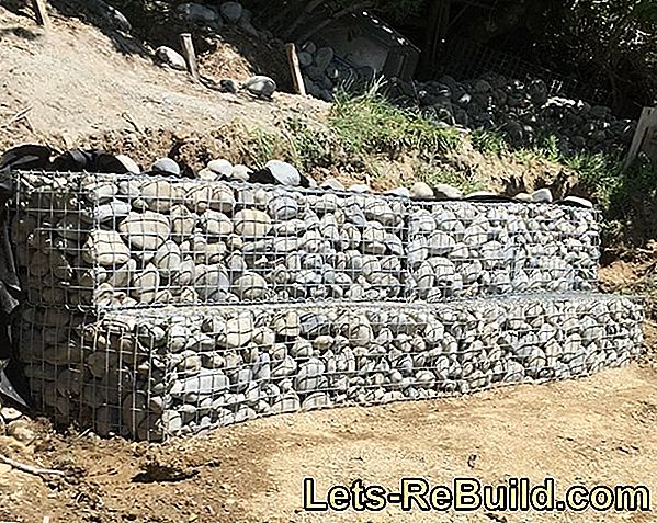 Build a stable retaining wall from Schalsteinen