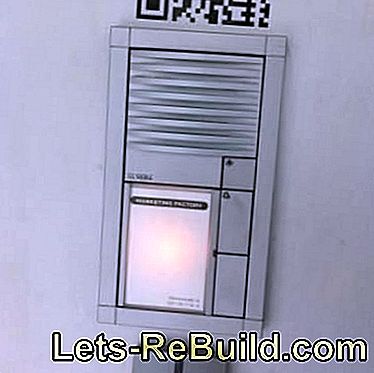 Install bell or door intercom: door