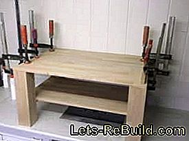Instructions de construction: Table basse en hêtre ou colorée: table