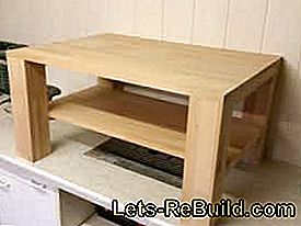 Instructions de construction: Table basse en hêtre ou colorée: basse