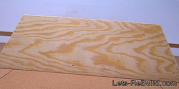 Et trapezformet ark er også egnet som materiale til vægbeklædningen