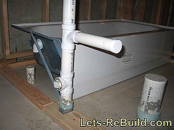How to install the bathtub