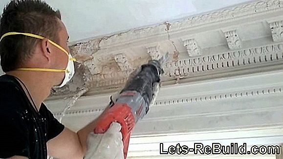 Cut the stucco molds precisely