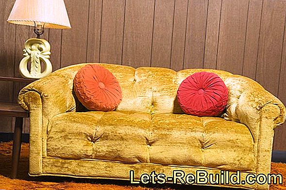 Obtain an old leather sofa with fabric