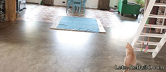 Een betonnen vloercoating is op maat gemaakt